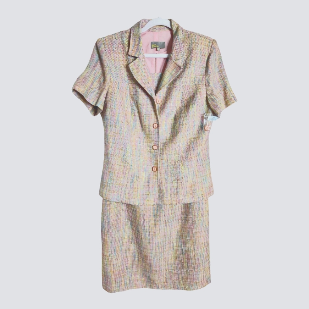 Vintage Linea Domani NWT skirt suit set size 12